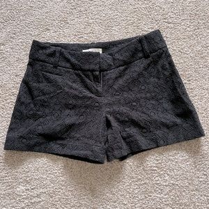 LOFT 00 black eyelet shorts 💗